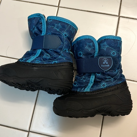 Kamik size 6 blue winter snow boots - Picture 2 of 2